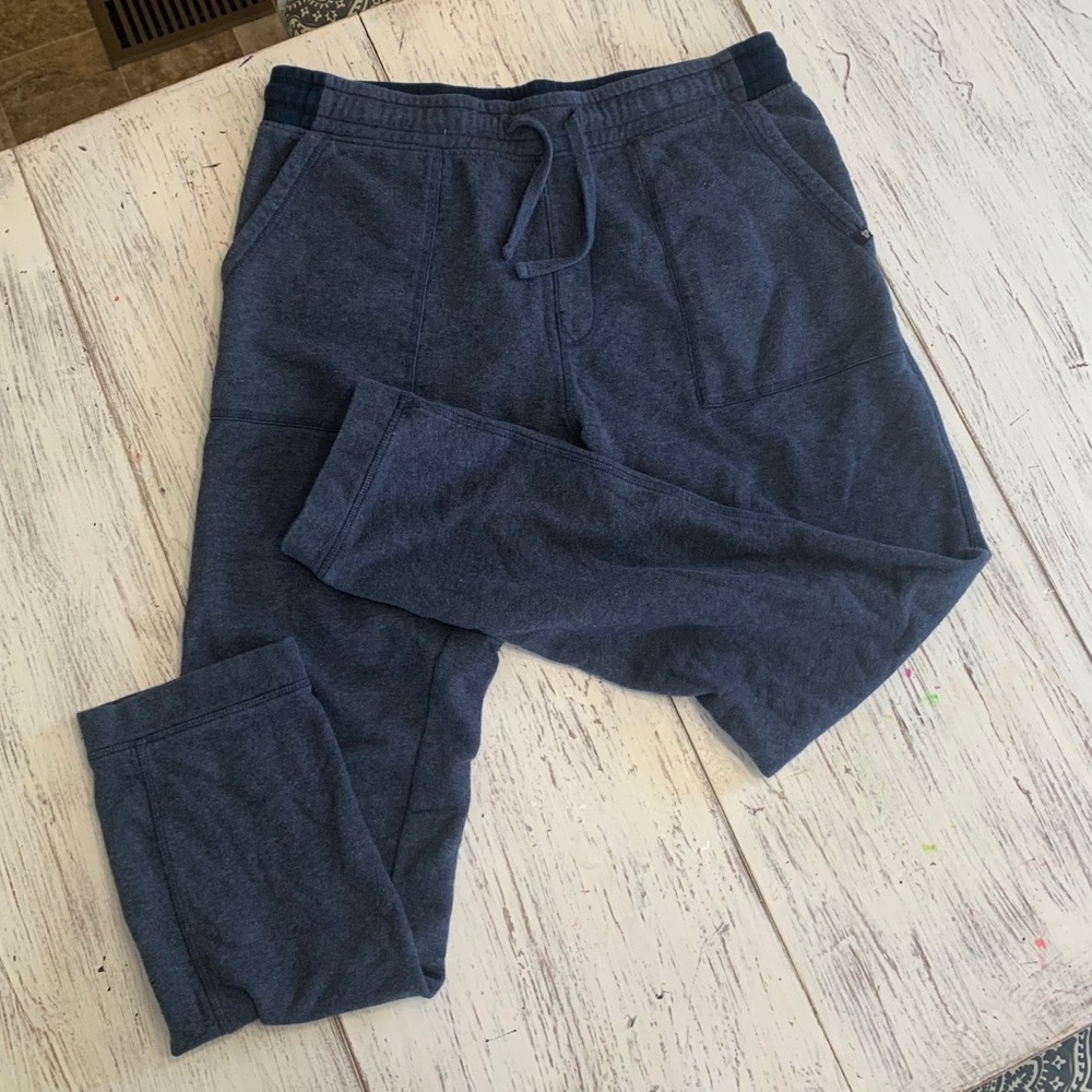 Lightly worn blue joggers